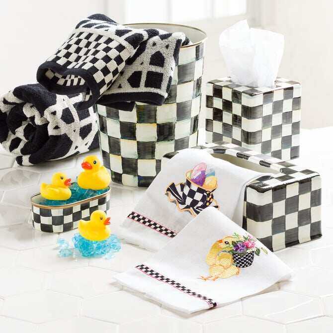Courtly Check Enamel Bath Collection